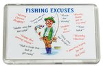 Just Fish Fisherman's Excuses Acrylic Fridge Magnet